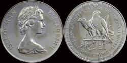 World Coins - Isle of Man 1 crown 1978 Elisabeth II 25 years jubileum