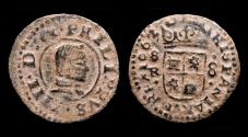 World Coins - Spain Philip IV 8 maravedis 1663