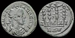 Ancient Coins - Bithynia Nikaia Gordian III AE hemiassarion three military standards