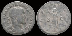 Ancient Coins - Maximinus I Thrax AE sestertius Pax standing left