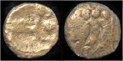 Ancient Coins - Celtic Remi electrum quarter stater aux segments de circles