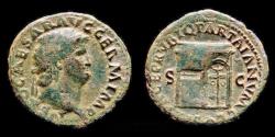 Ancient Coins - Nero AE As temple of Janus