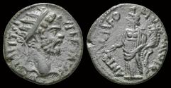 Ancient Coins - Pisidia Antioch Septimius Severus AE22 female figure standing left