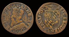 World Coins - Southern Netherlands Liege Ernest de Bavière liard