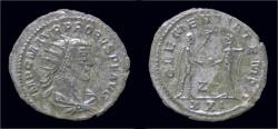 Ancient Coins - Probus silvered antoninianus emperor standing right