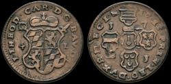 World Coins - Southern Netherlands Liege Johann Theodor von Bayern 4 liards 1751