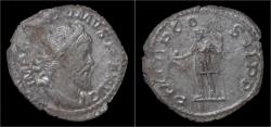 Ancient Coins - Postumus AR antoninianus emperor standing left.