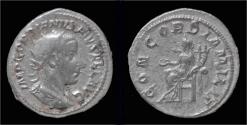 Ancient Coins - Gordian III AR antoninianus Concordia seated left