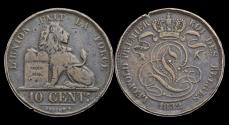 World Coins - Belgium Leopold I 10 centiem 1832