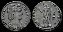 Ancient Coins - Galeria Valeria, as Augusta AE follis Venus standing front