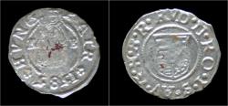 World Coins - Hungary Rudolf AR denar 1583 K-B.