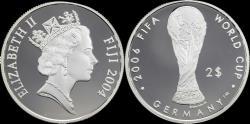 World Coins - Fiji Islands 2 dollar 2004 World Cup football 2006 in Germany