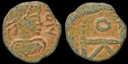 Ancient Coins - Vandals Pseudo-imperial AE nummus, in the name of Theodosius II
