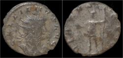 Ancient Coins - Gallienus silvered antoninianus Mars standing left.