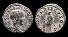 Ancient Coins - Gordian III AE sestertius Gordian standing left