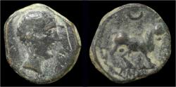 Ancient Coins - Spain Castulo AE semis