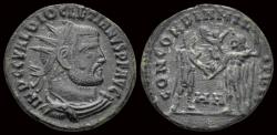 Ancient Coins - Diocletian AE radiate Diocletian standing right