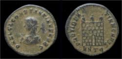 Ancient Coins - Constantine II AE follis campgate