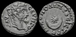 Ancient Coins - Moesia Inferior Nicopolis ad Istrum Septimius Severus AE16 star in crescent