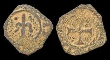 World Coins - Crusader Principality of Antioch Bohémond IV-V AE pougeoise