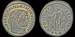Ancient Coins - Maximinus II Daia AE follis  Genius standing left