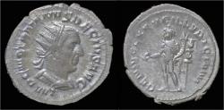 Ancient Coins - Trajan Decius AR antoninianus Genius standing left