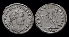 Ancient Coins - Maximinus II, as Caesar AE follis Genius pouring libation from patera