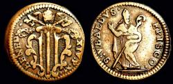World Coins - Italy Gubbio Benedetto XIV AE quattrino