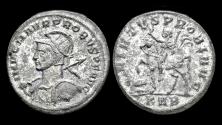 Ancient Coins - Probus silvered antoninianus emperor on horseback left