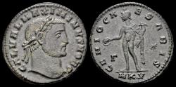 Ancient Coins - Maximinus II Daia, as Caesar AE follis Genius standing left