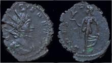 Ancient Coins - Tetricus I billon antoninianus Spes advancing left.