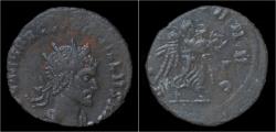 Ancient Coins - Quintillus antoninianus Victory advancing right.