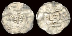 World Coins - Netherlands Area of Tiel Heinrich II AR denar