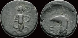 Ancient Coins - Pisidia Etenna AE14,5 sickle-shaped knife