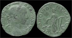 Ancient Coins - Severus Alexander AE sestertius Providentia standing left