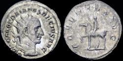 Ancient Coins - Trajan Decius AR antoninianus Decius on horseback