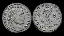 Ancient Coins - Galerius AE follis Genius standing