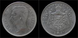 World Coins - Belgium Albert I 20 frank (4belga) 1931FR-pos B