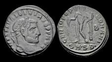Ancient Coins - Severus II, as Caesar AE follis Genius standing left