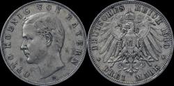 World Coins - Germany Bayern Otto 3 mark 1910D