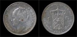 World Coins - Netherlands Wilhelmina I 1 gulden 1929