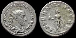 Ancient Coins - Trebonianus Gallus AR antoninianus Aeternitas standing left