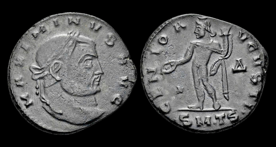 Maximinus II Daia AE follis Genius standing left | Roman Imperial