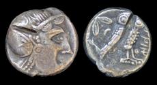 Ancient Coins - Mesopotamia Mazakes as Satrap AR tetradrachm