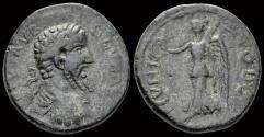 Ancient Coins - Macedon Stobi Septimius Severus AE27 Nike walking left