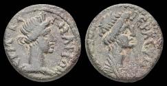 Ancient Coins - Lydia Hermocapelia Pseudo-autonomous AE16 bust of the Senate right