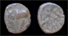 Ancient Coins - India Nagas of Narwa Ganapati Naga AE 1/2 kakini