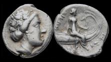 Ancient Coins - Euboia Histiaia AR tetrobol.