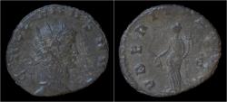 Ancient Coins - Gallienus billon antoninianus Uberitas standing left.