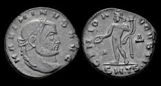 Ancient Coins - Maximinus II Daia AE follis Genius standing left